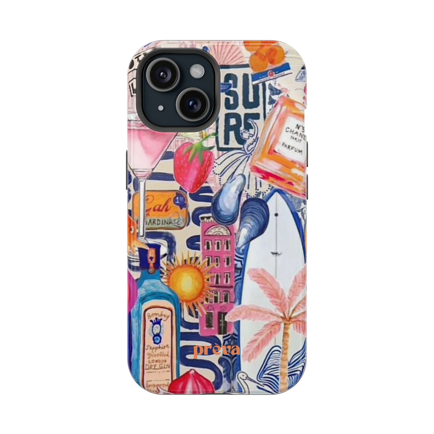 Tropical Beach Collage Phone Case