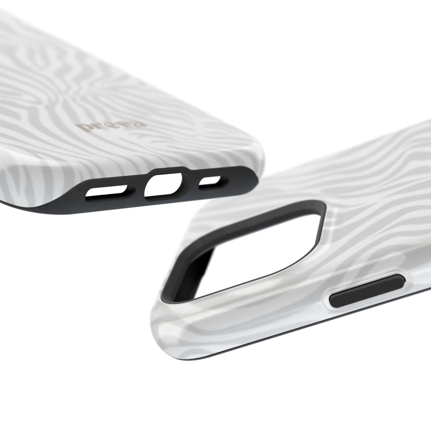 Zebra White Wave Phone Case