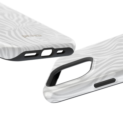 Zebra White Wave Phone Case