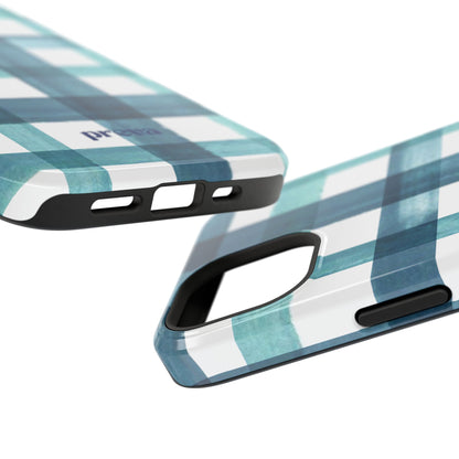 Teal Plaid Phone Case