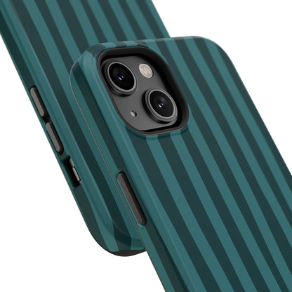 Dark Stripes Turquoise Phone Case