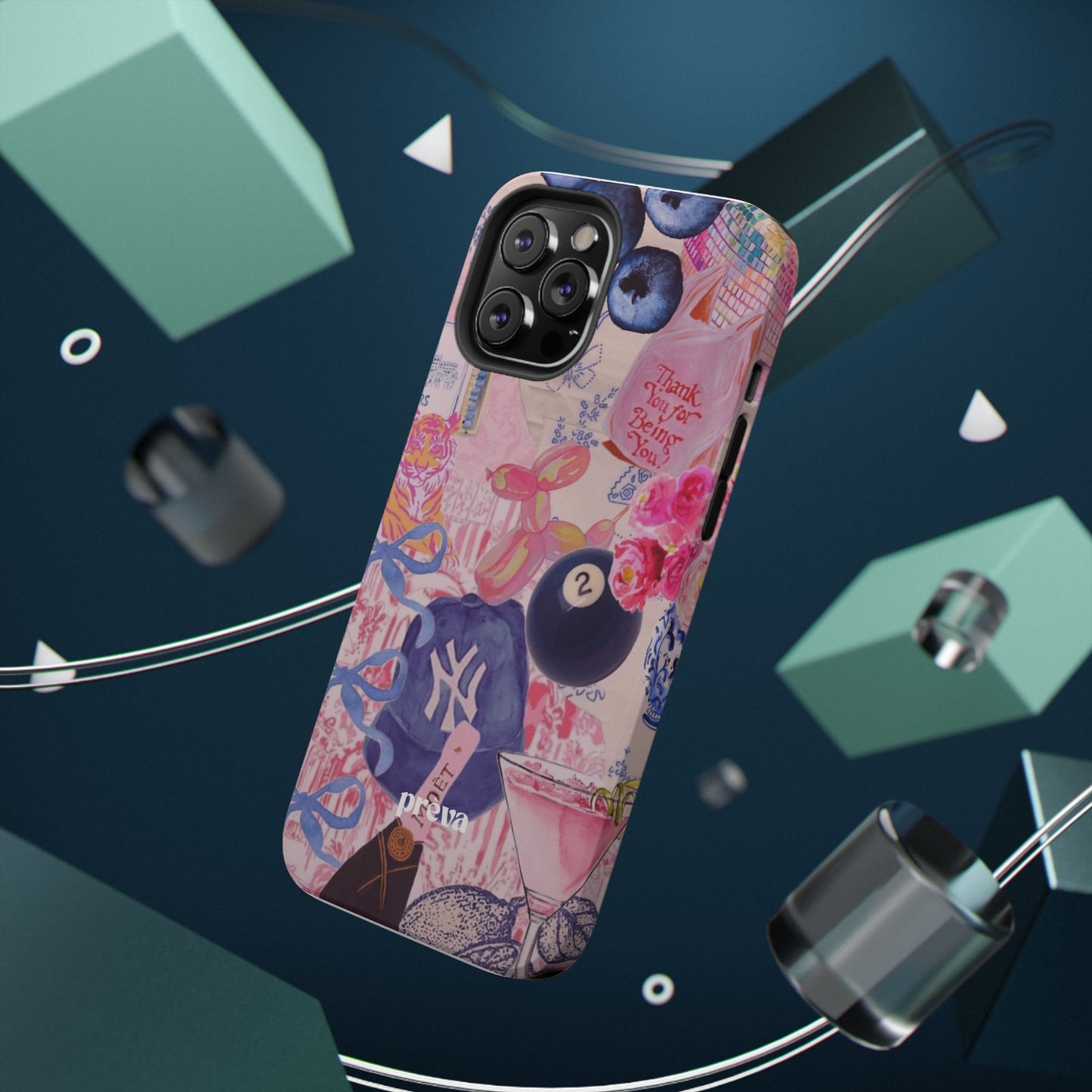 Retro 8 Ball Collage Phone Case