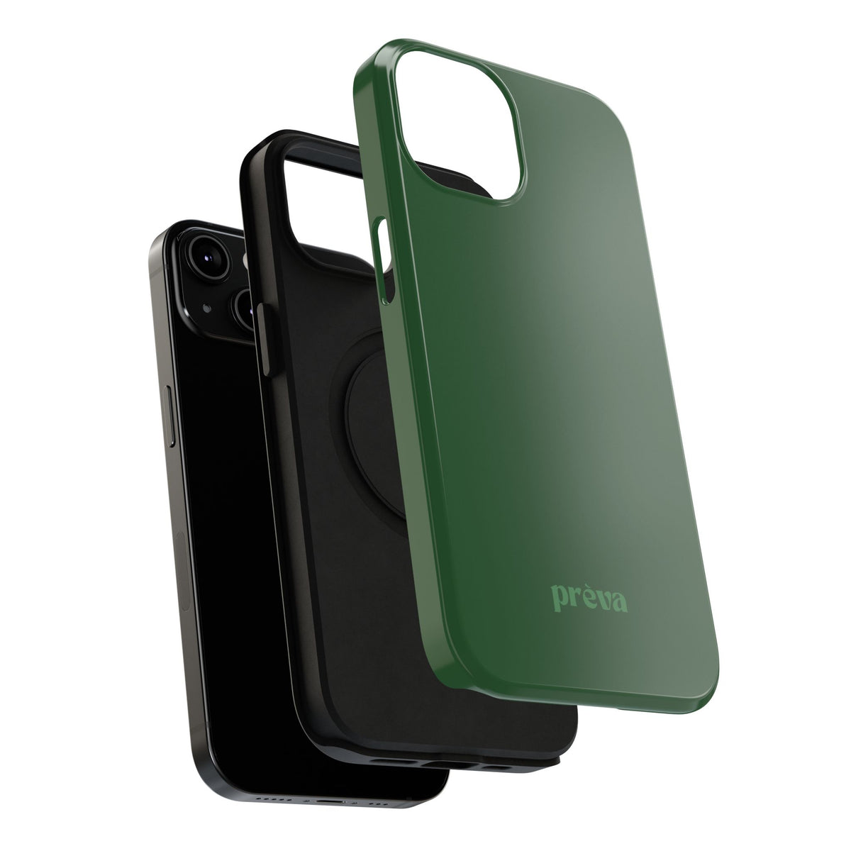 Impact-Resistant Phone Case — Forest Green Slim Armor