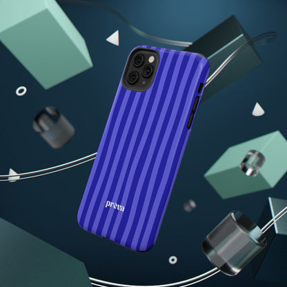 Neon Blue Stripes Phone Case