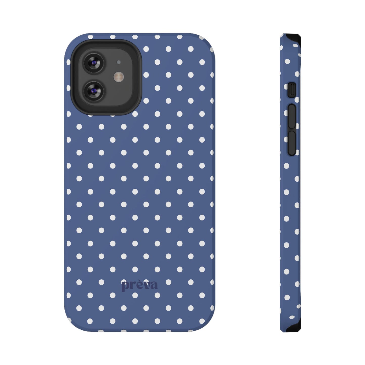 Navy Polka Dot Phone Case