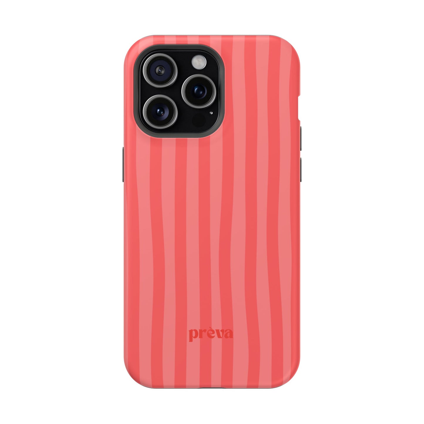 Coral Stipes Phone Case