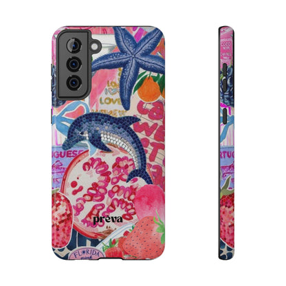 Dolphin Tropics Collage Phone Case