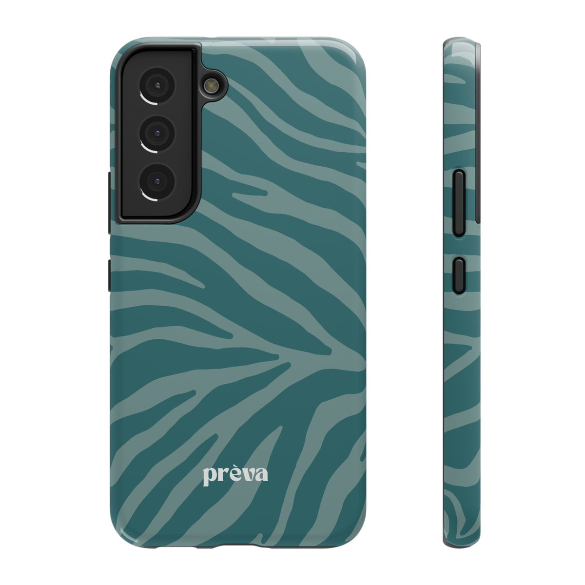 Teal Zebra Phone Case