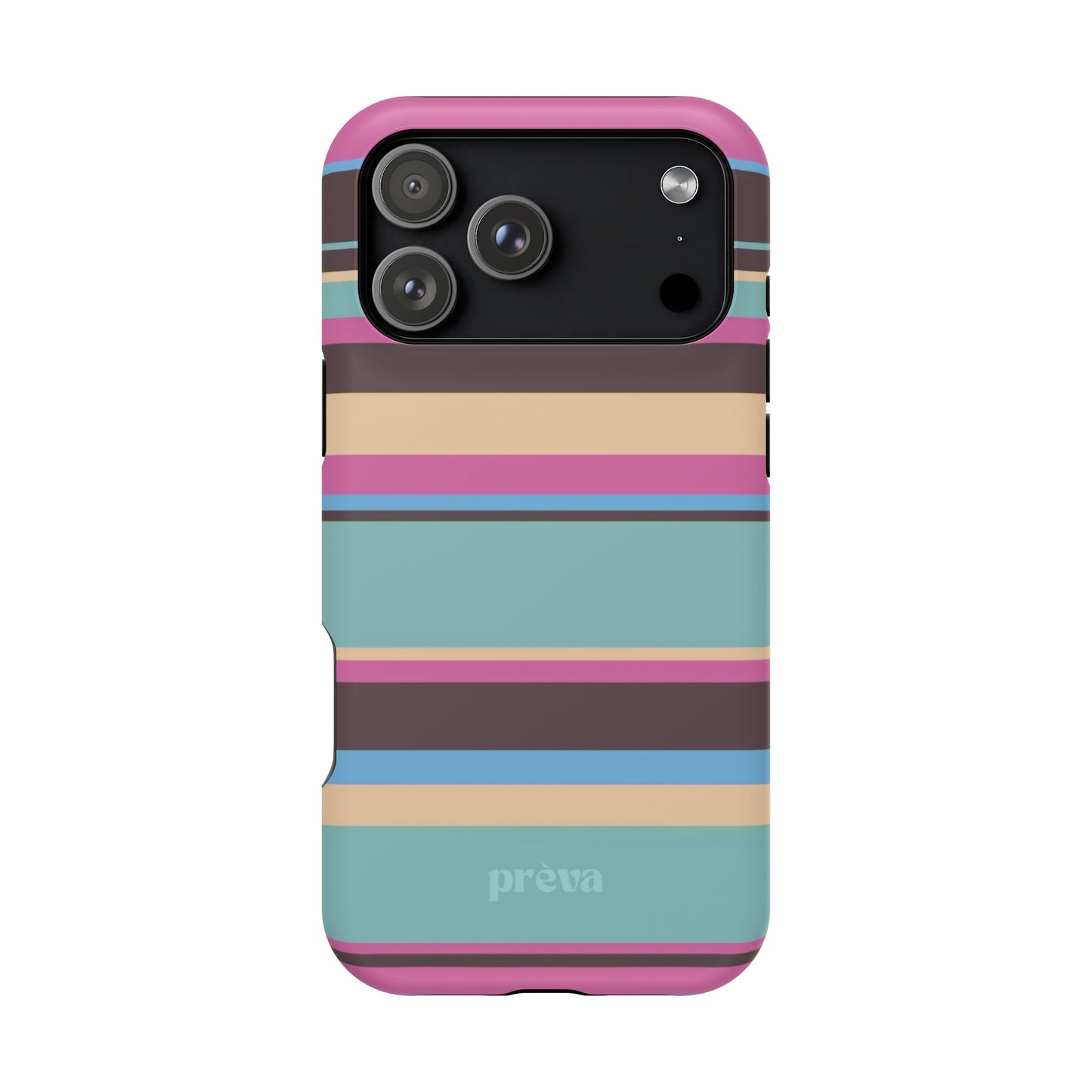 Cocoa Palm Stripes Phone Case