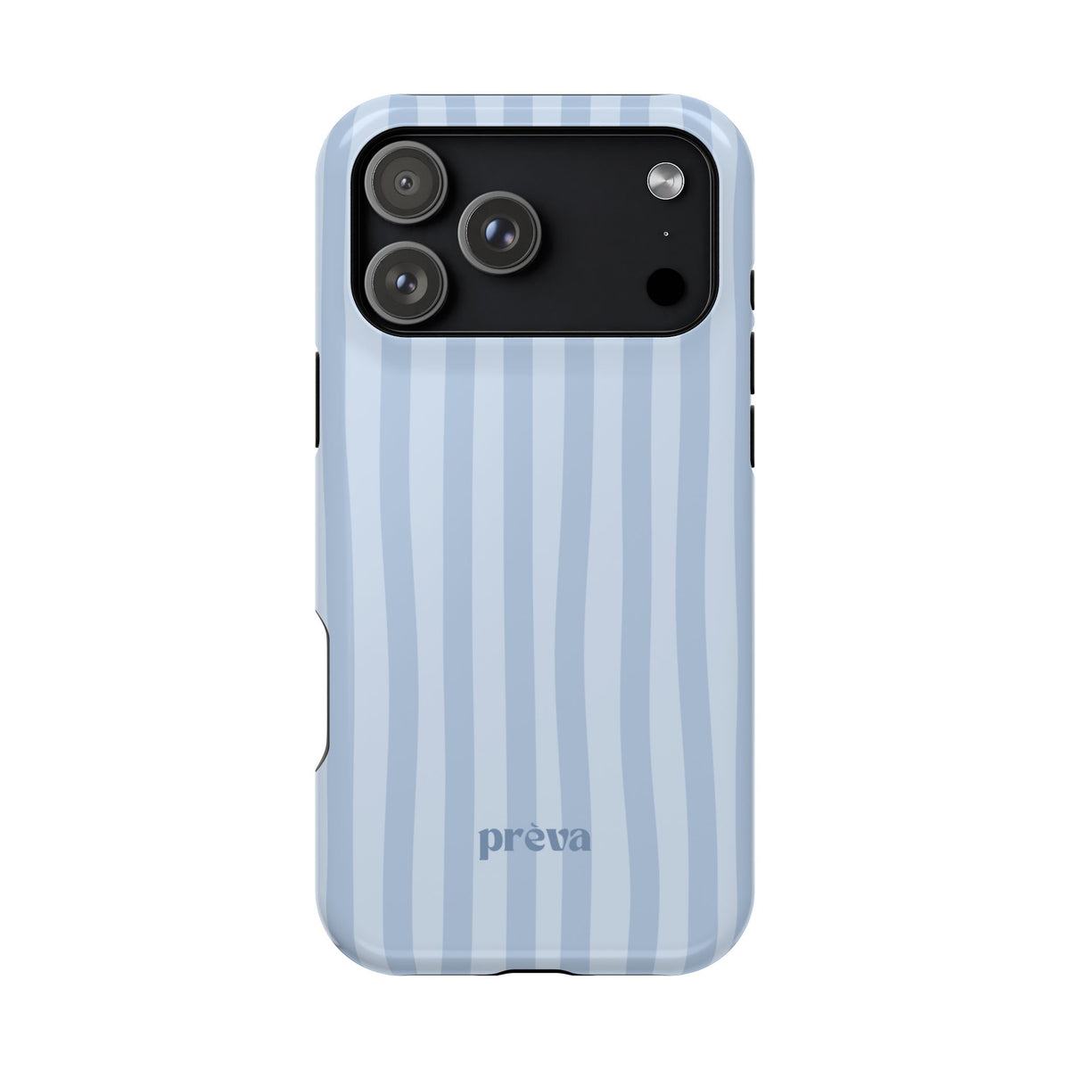 Pastel Blue Stripes Phone Case