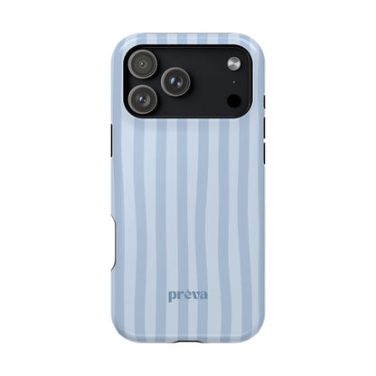 Pastel Blue Stripes Phone Case