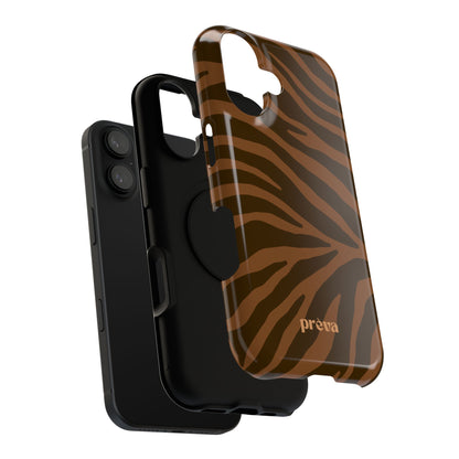 Brown Tiger Stripe Phone Case