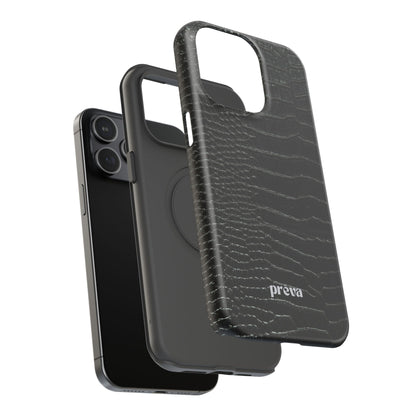 Black Croc Phone Case