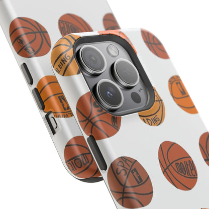 White Basketball Phone Case