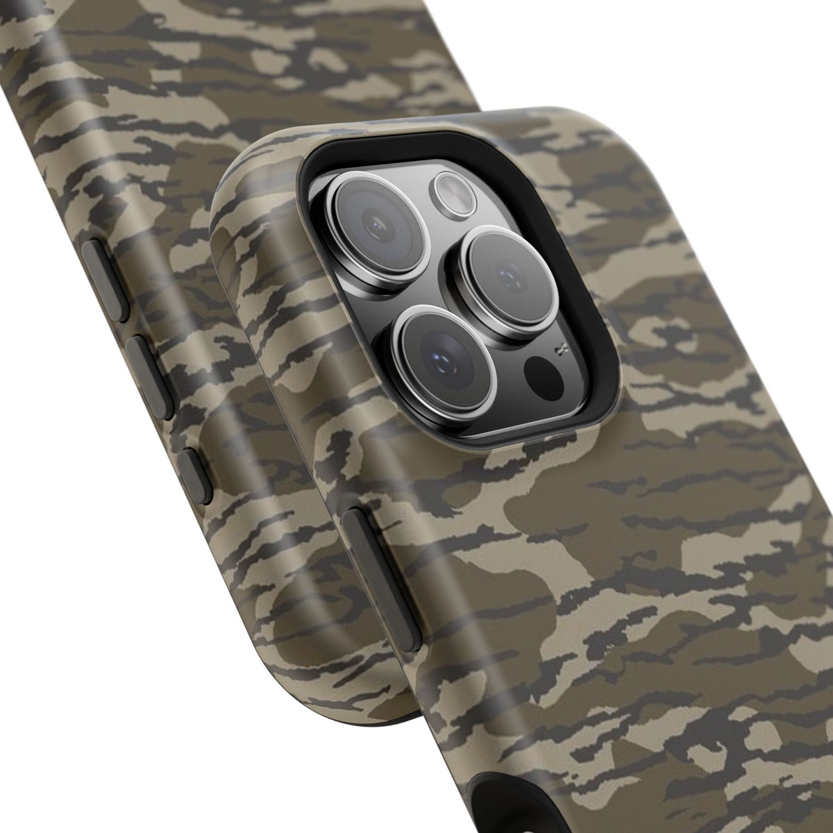 Camo Impact-Resistant Phone Case — Military Green Rugged Protection