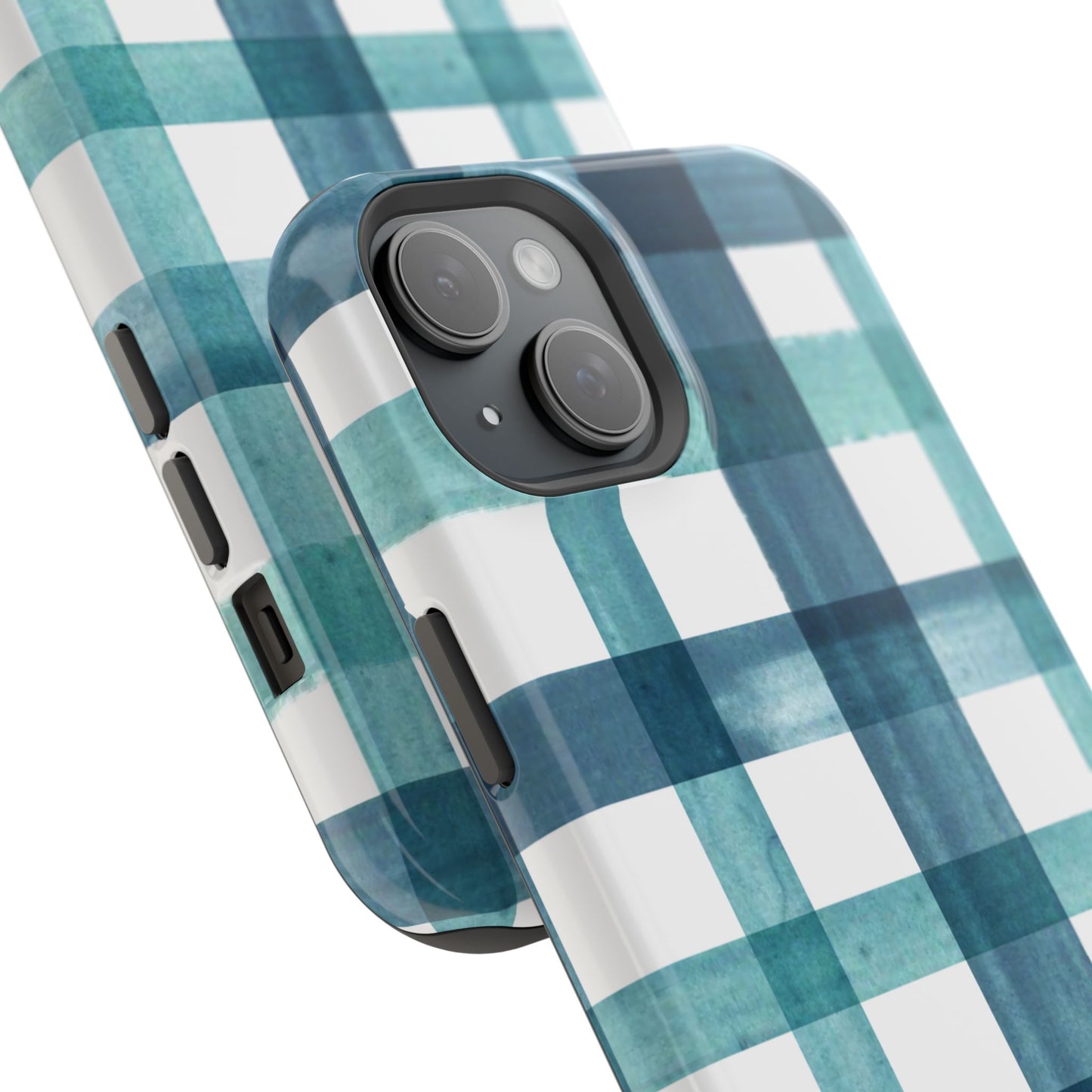 Teal Plaid Phone Case