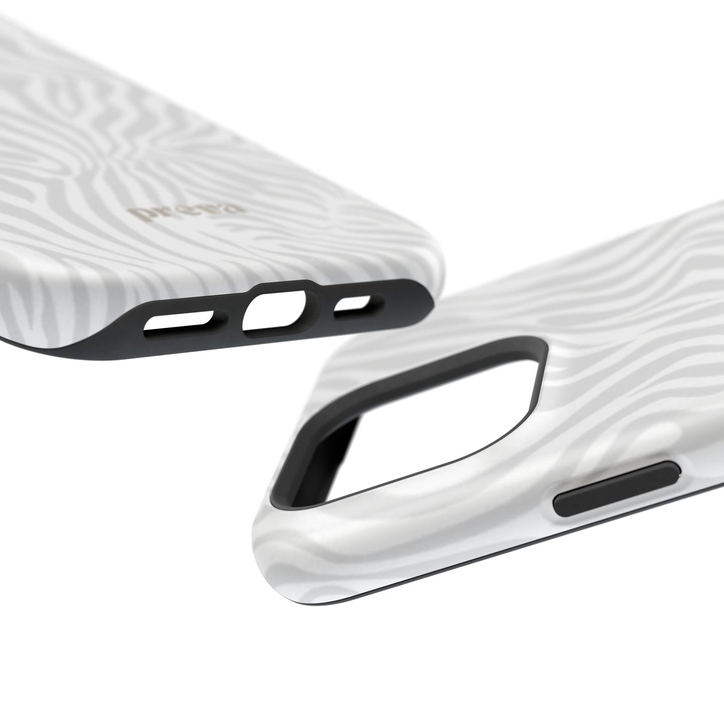 Zebra White Wave Phone Case