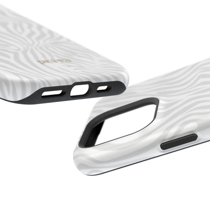 Zebra White Wave Phone Case