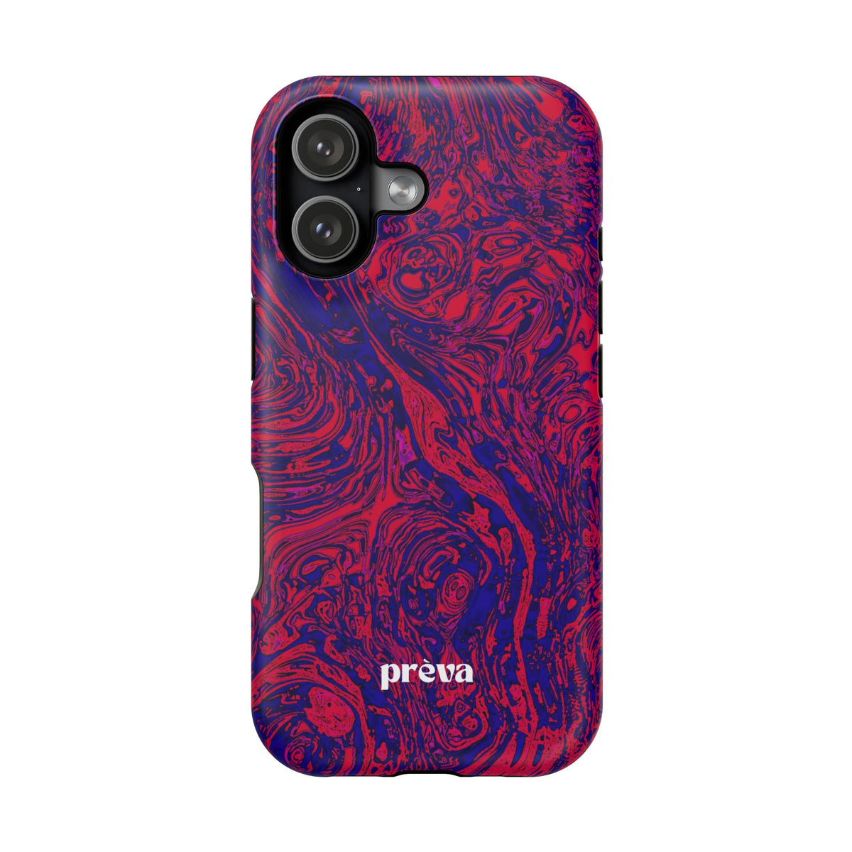 Marbled Red & Purple Impact Phone Case