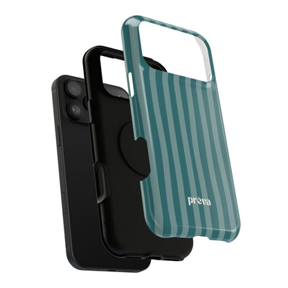 Striped Teal Phone Case