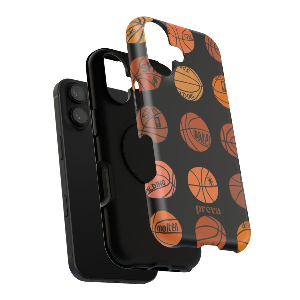 Black Basketball Phone Case