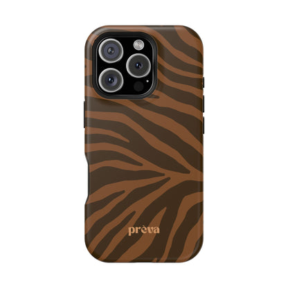 Brown Tiger Stripe Phone Case