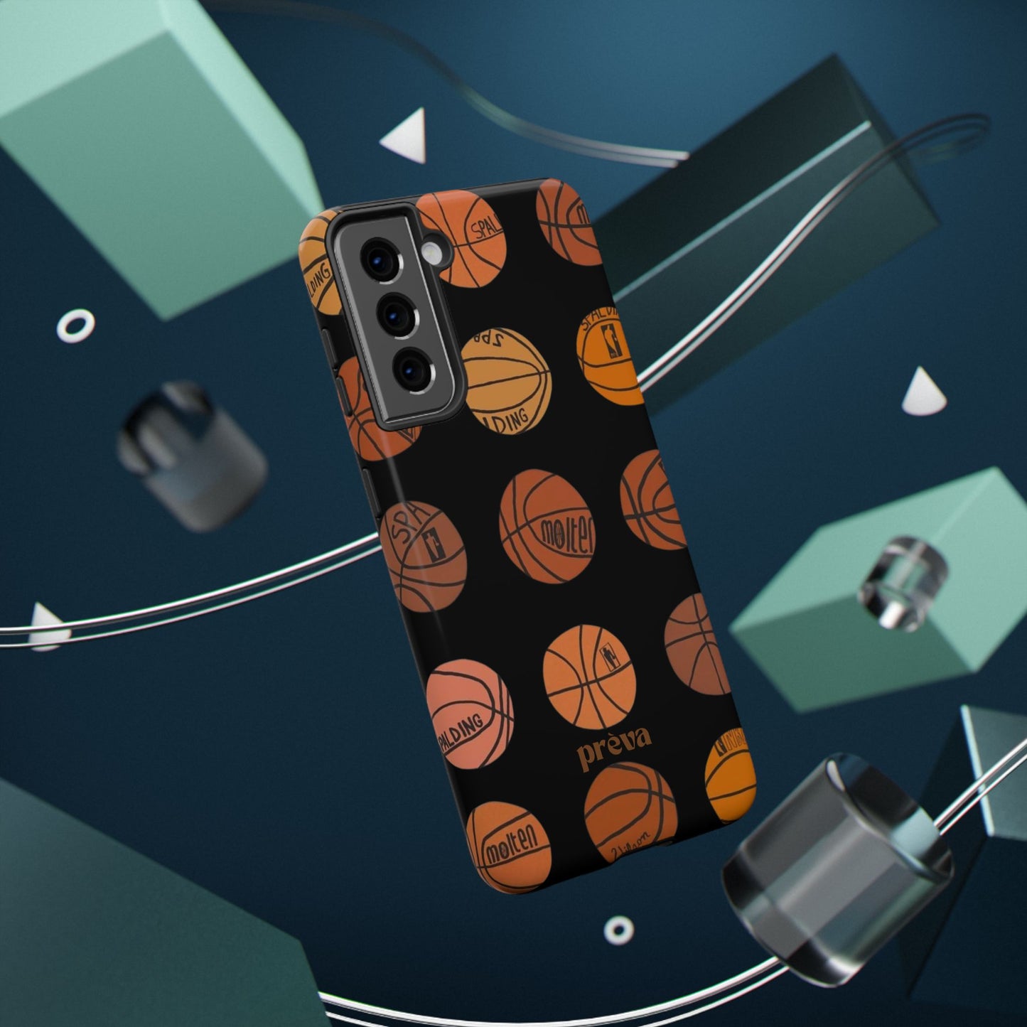 Black Basketball Phone Case