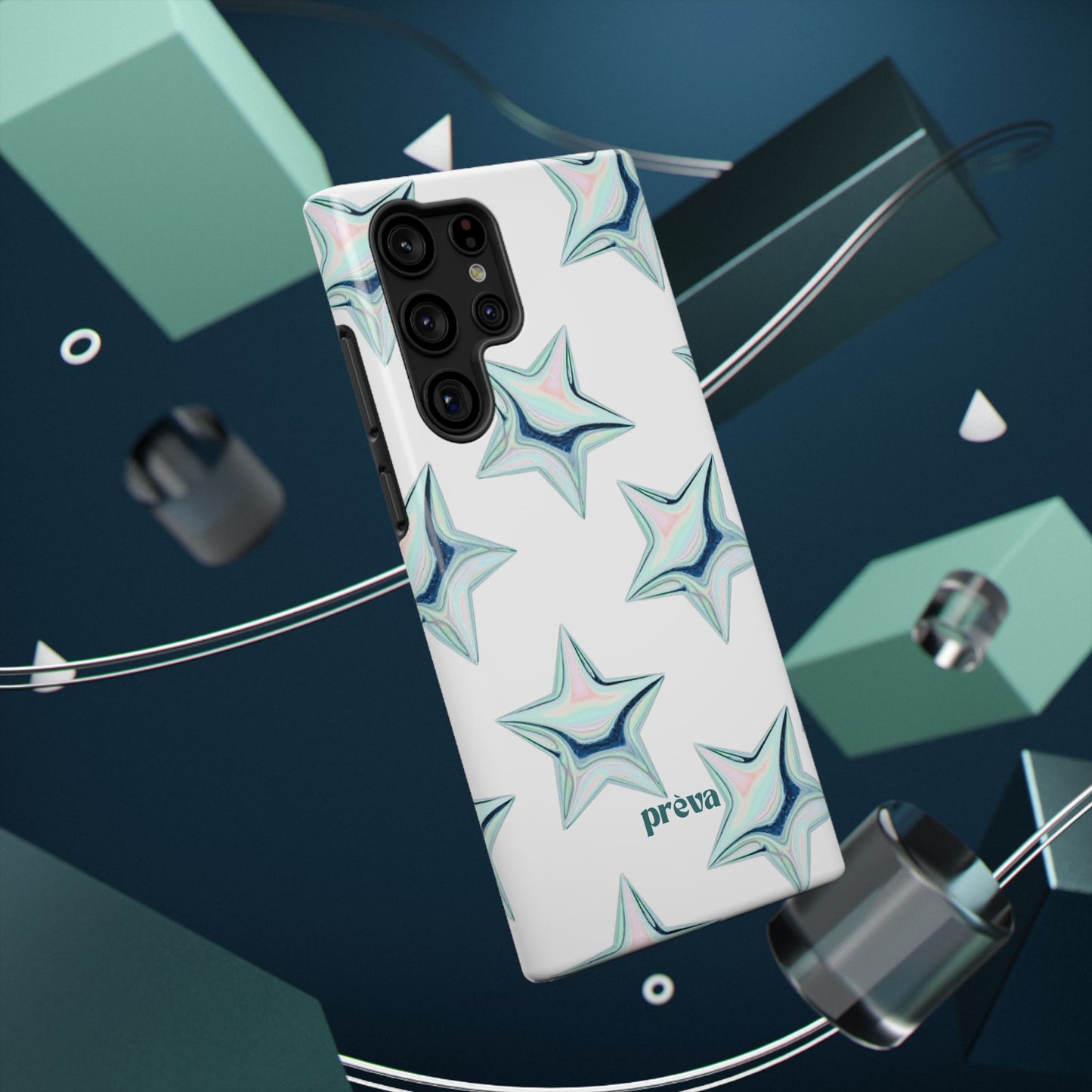 White Starburst Phone Case