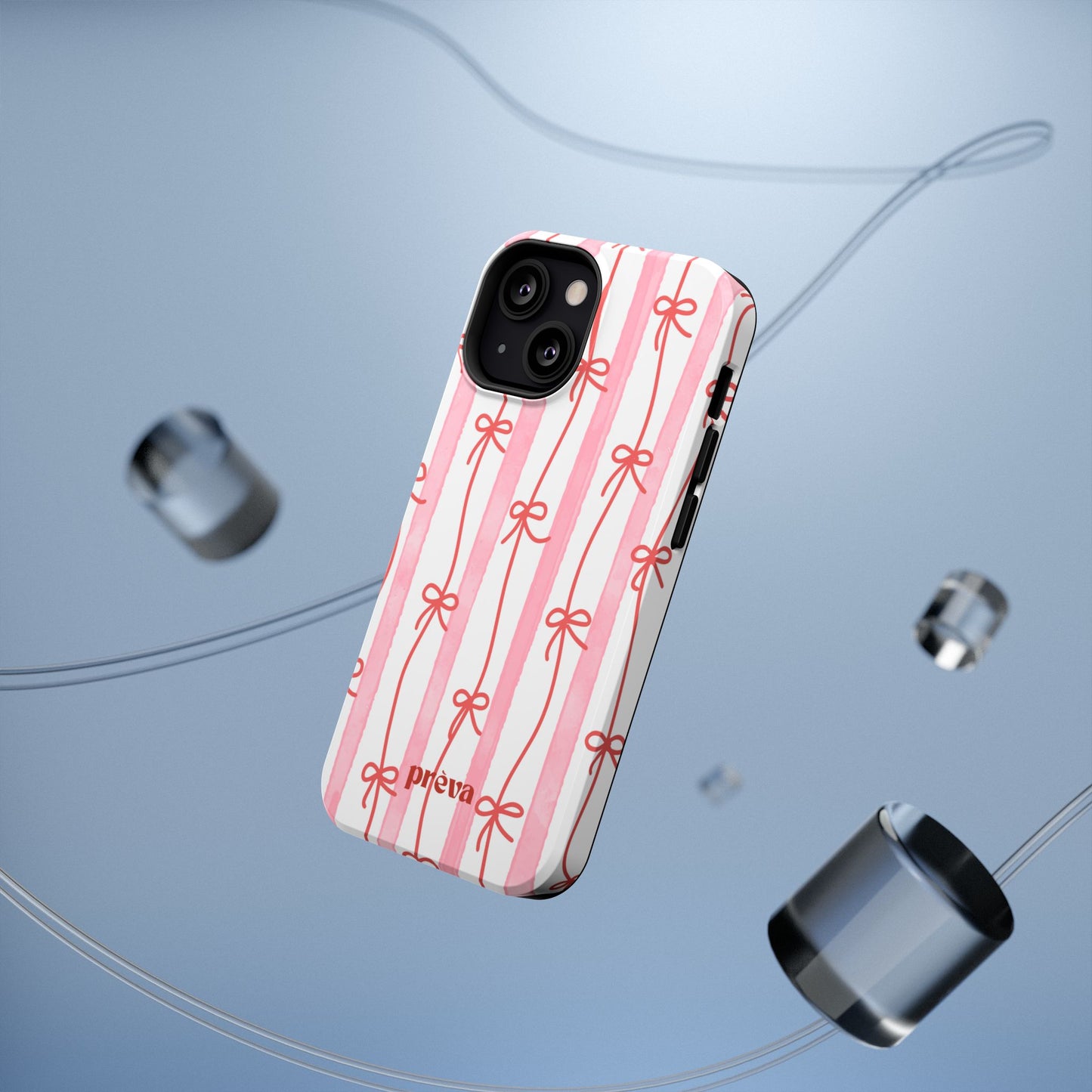 Pink Bow Chain Phone Case
