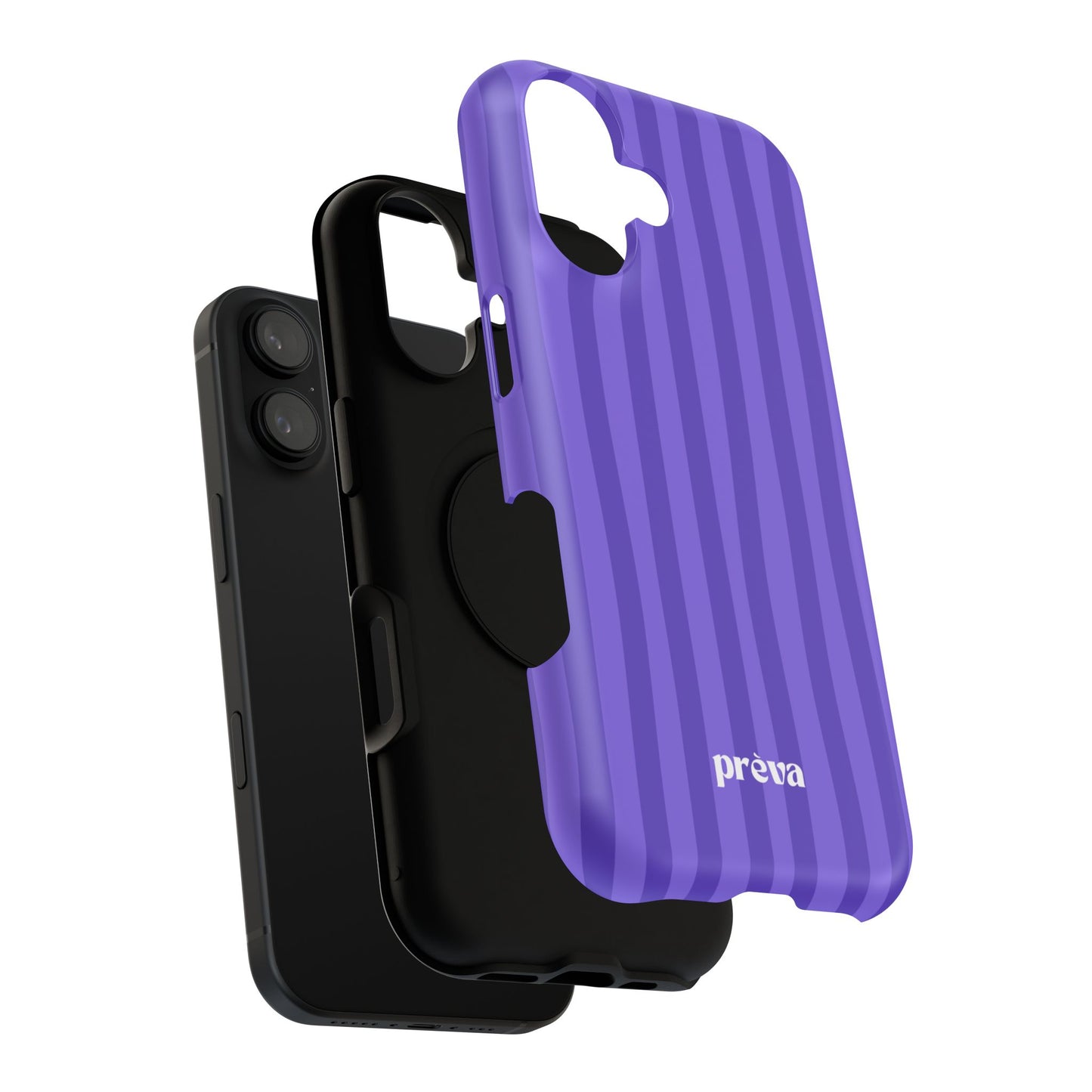 Dark Purple Stripes Phone Case