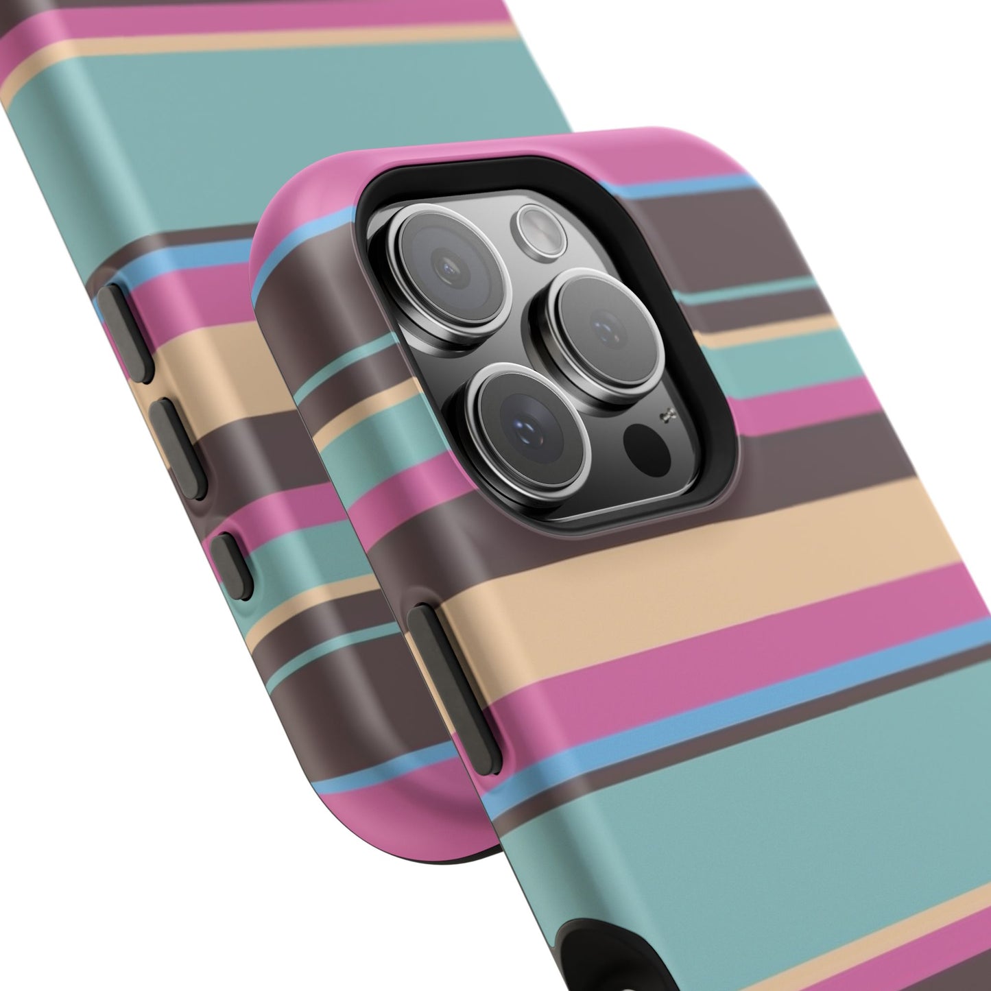 Cocoa Palm Stripes Phone Case