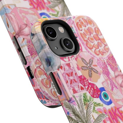Pink Tropical Collage Phone Case