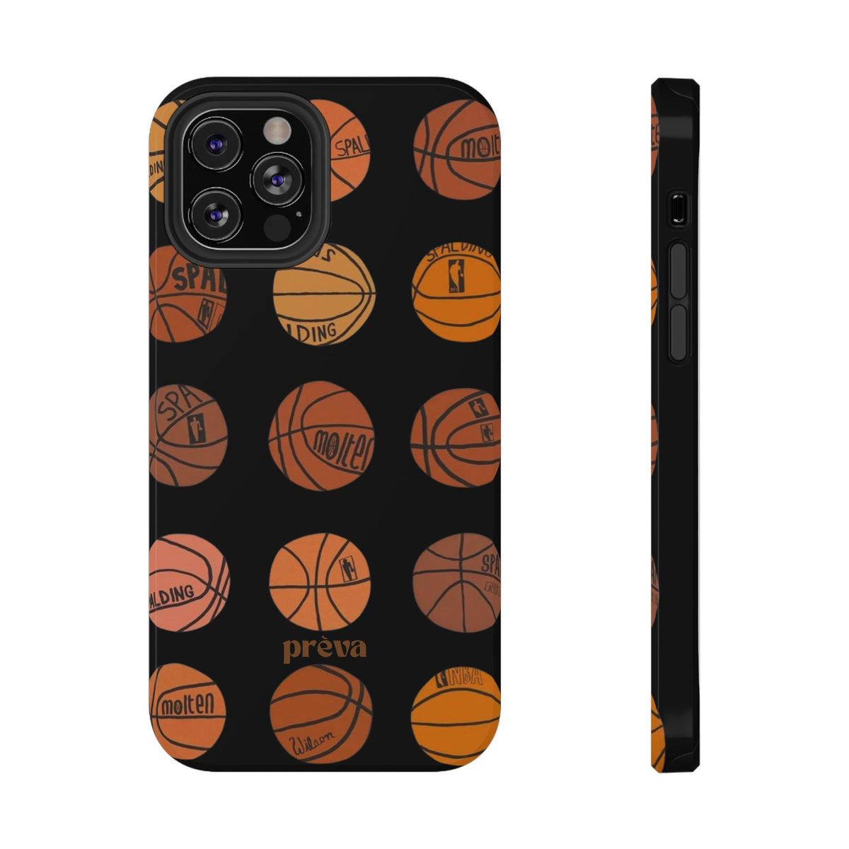 Black Basketball Phone Case