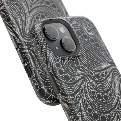 Abstract Midnight Lace Phone Case