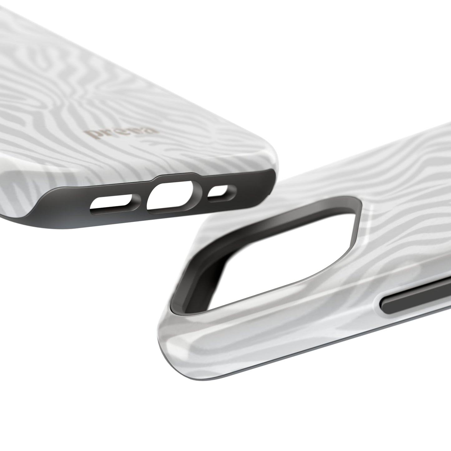 Zebra White Wave Phone Case