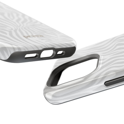 Zebra White Wave Phone Case