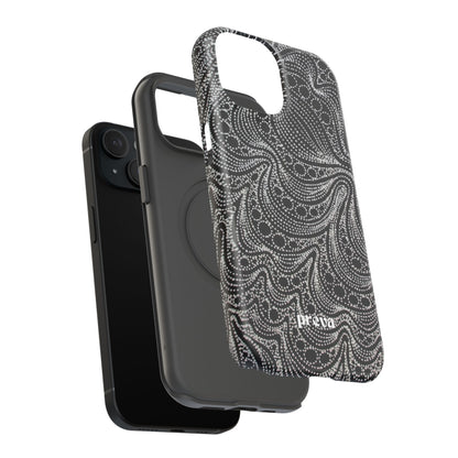 Abstract Midnight Lace Phone Case