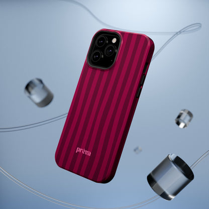 Burgandy Stripes x Ava Dudderar Phone Case