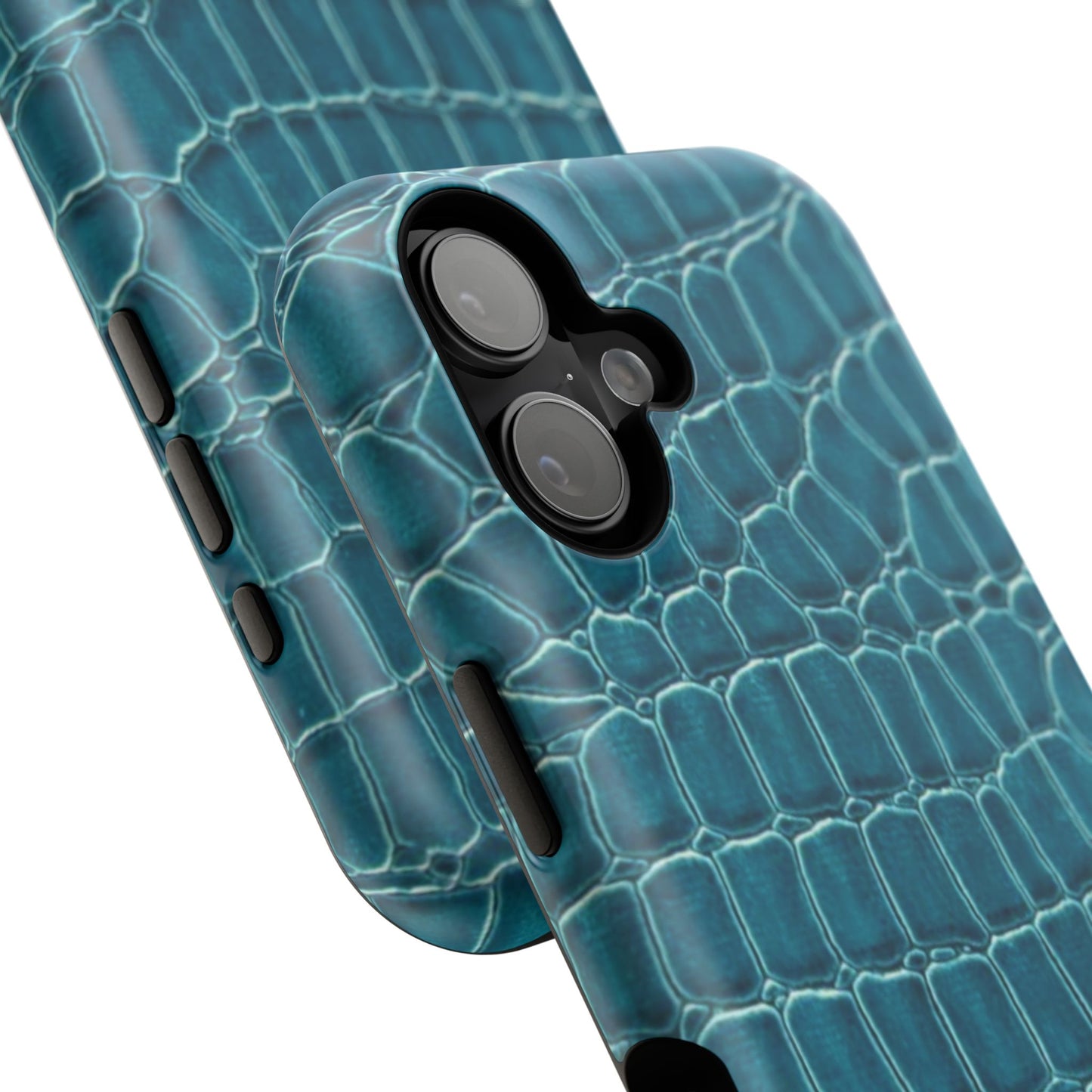 Teal Croc Phone Case