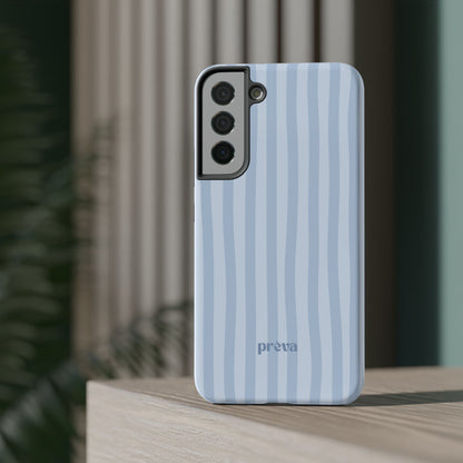 Pastel Blue Stripes Phone Case