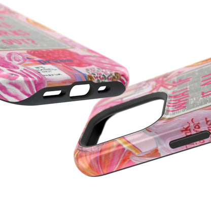 Pink "What If It All Works Out?" Collage Phone Case