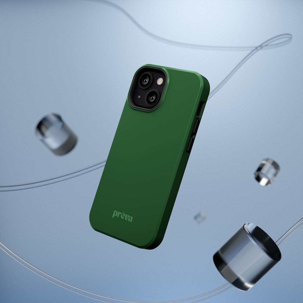 Impact-Resistant Phone Case — Forest Green Slim Armor