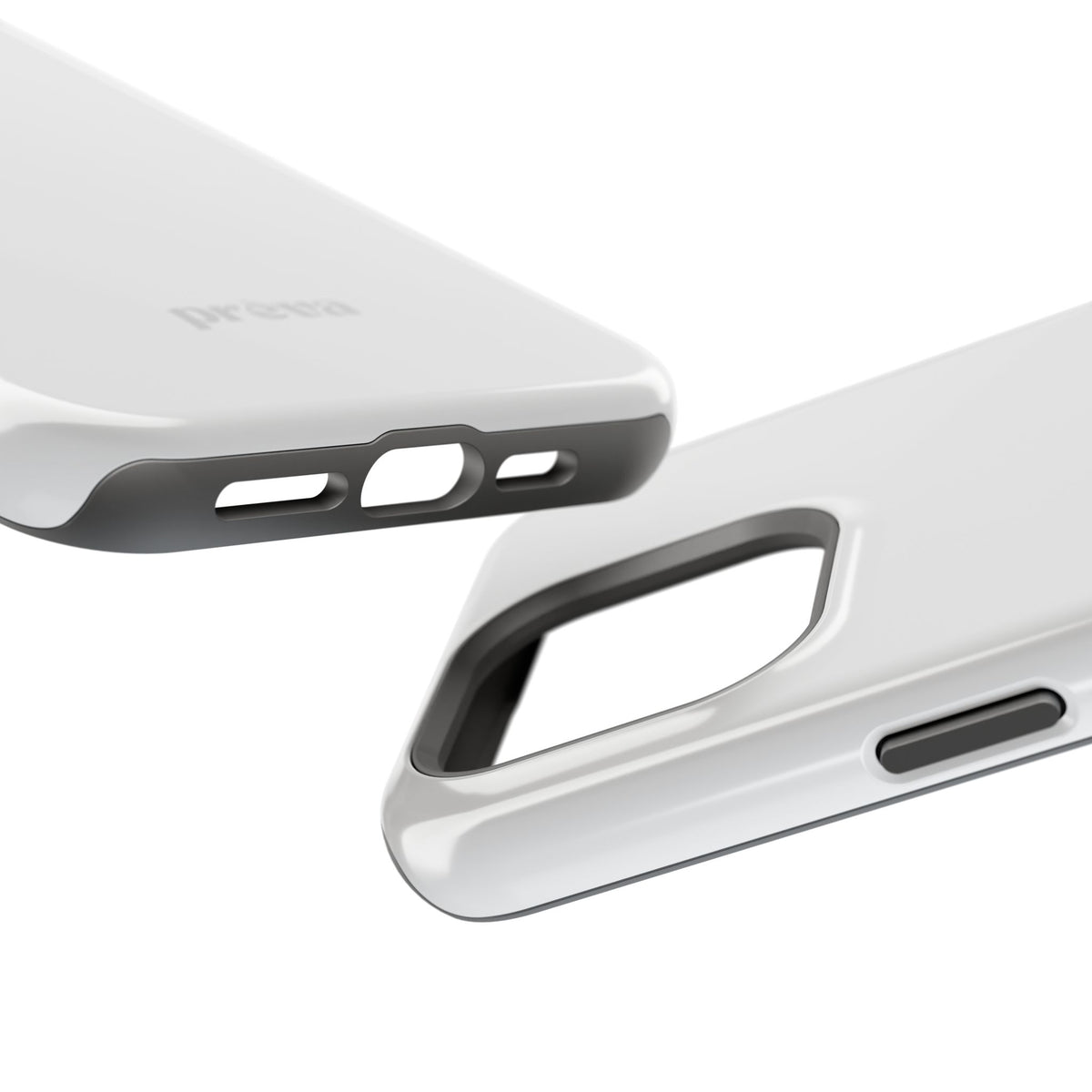 White & Grey Phone Case