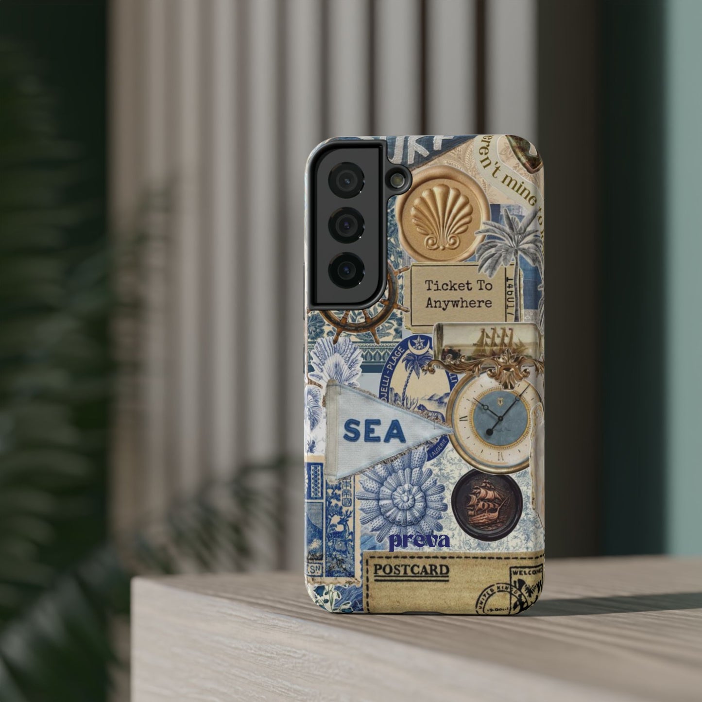 Neutral Travel Collage Phone Case
