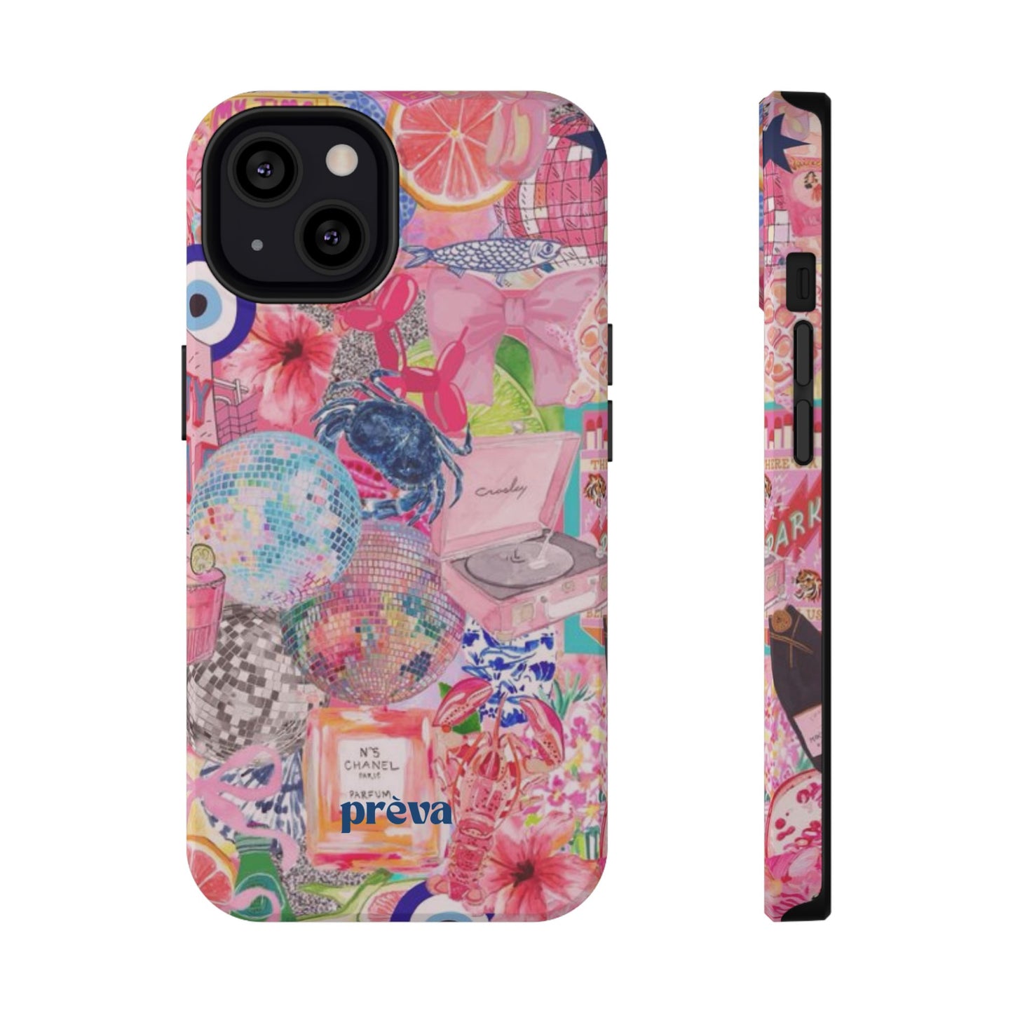 Floral & Pink Collage Phone Case