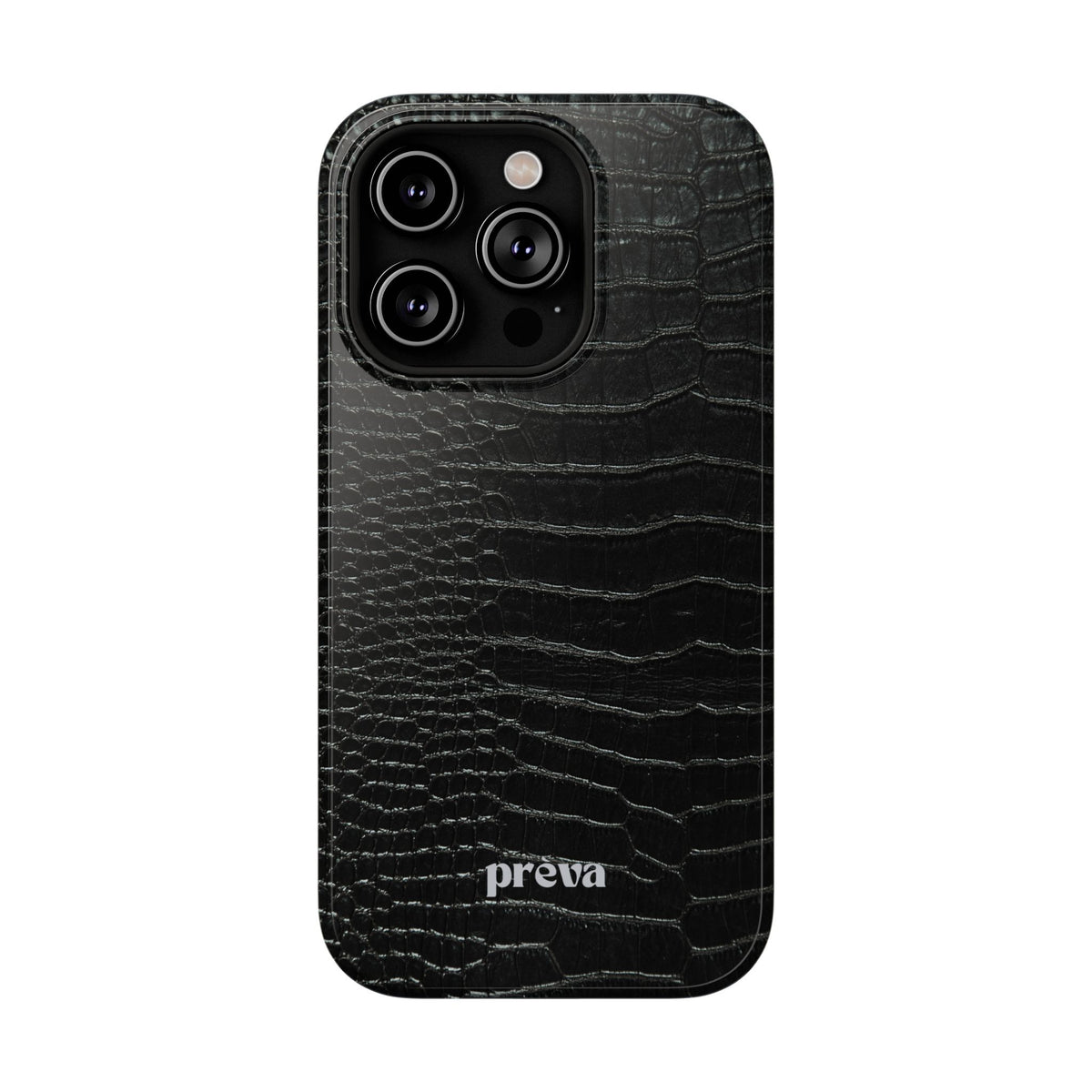 Black Croc Phone Case
