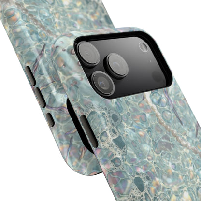 Marbled Seafoam Impact-Resistant Phone Case