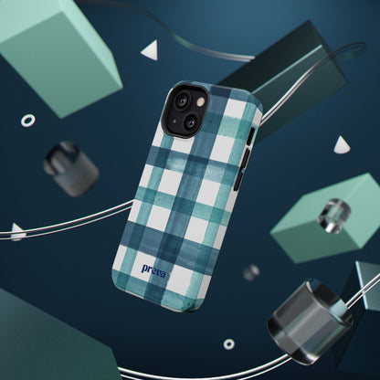 Teal Plaid Phone Case