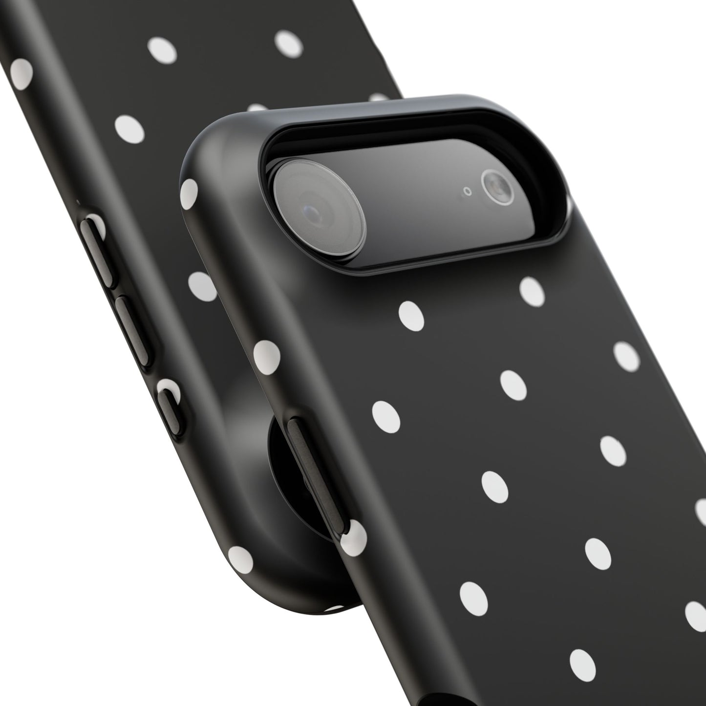 Black with White Polka Dots Phone Case