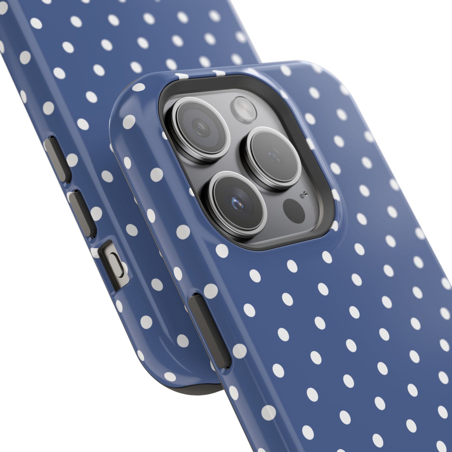 Navy Polka Dot Phone Case